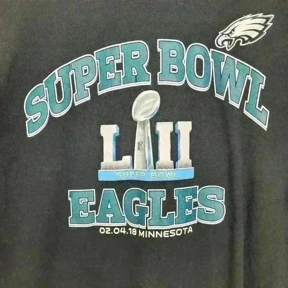 Philadelphia Eagles Super Bowl Long Sleeve Tee Sz Large - Picture 4 of 8